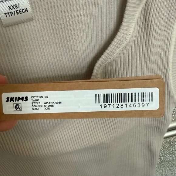 Skims Cotton Rib Tank - Picture 3 of 4